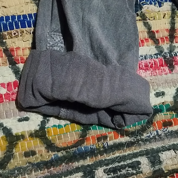 Distressed light weight button up - Picture 6 of 7